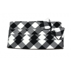 Black Buffalo Plaid Cummerbund & Bow Tie
